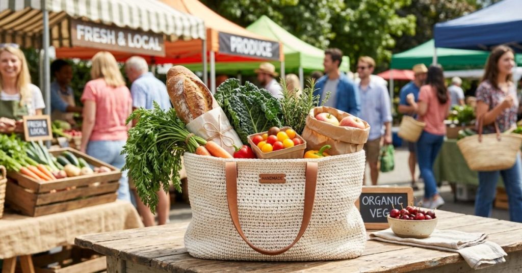 Borsa rete per la spesa lo schema da 2 ore ideale per i principianti