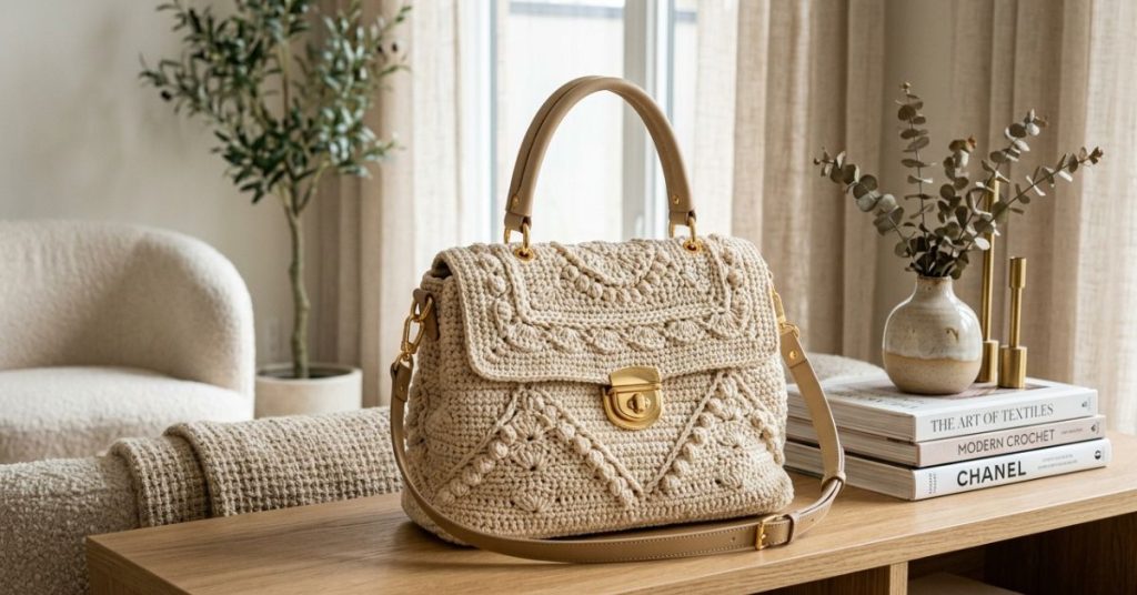 Borsa uncinetto Miu Miu uso questo filato economico per farla uguale