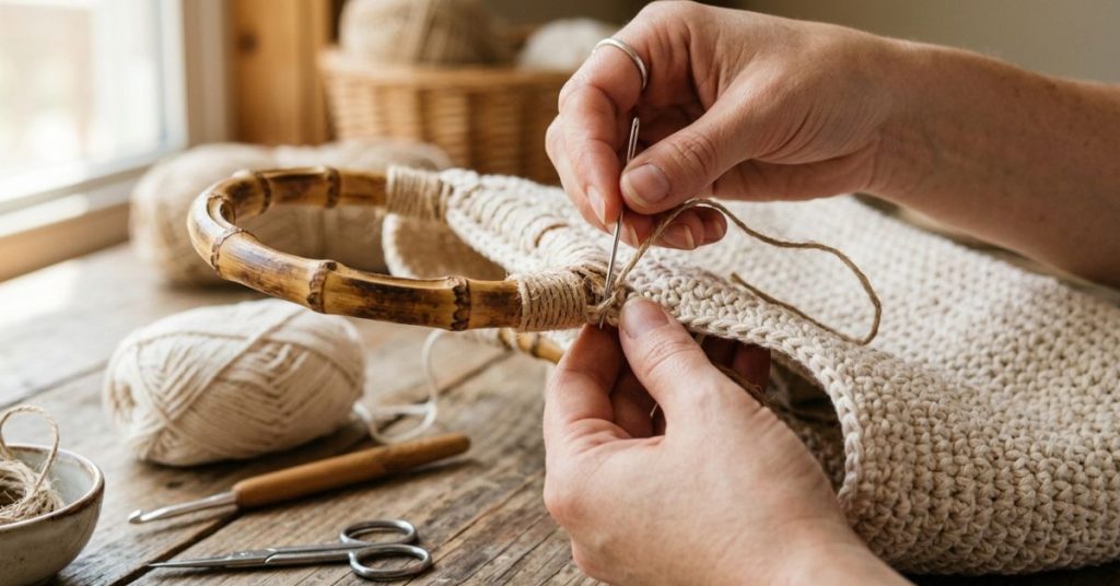 Manici in bambù il trucco per fissarli alla borsa in 5 minuti