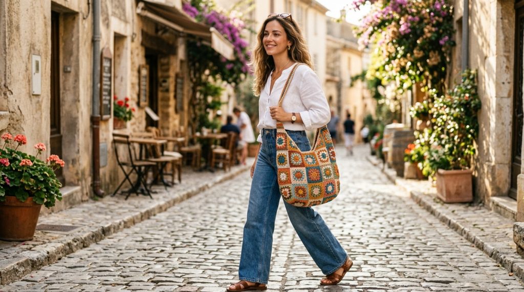 Borsa mattonelle uncinetto: come ricreare lo stile