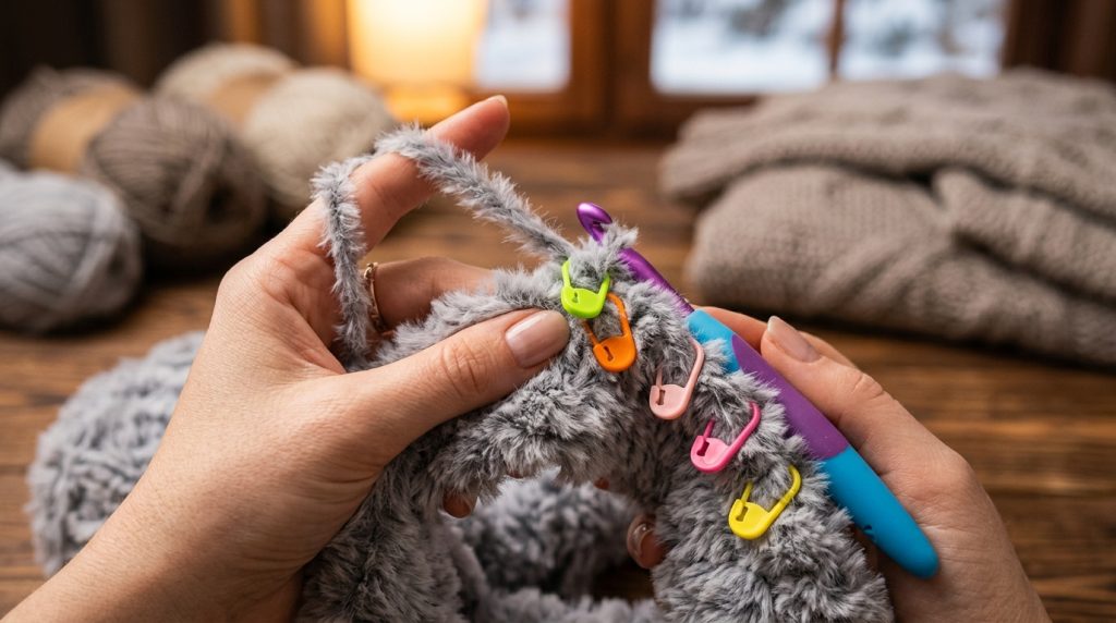 Borsa jacquard: come gestire 3 colori insieme senza aggrovigliare i fili