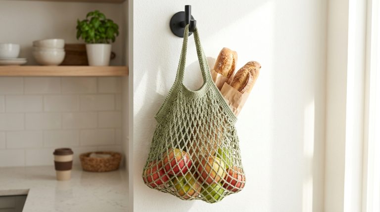 Borsa rete uncinetto: la shopper ecologica e trafo