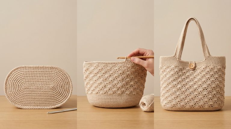 Borsa a uncinetto tutorial: la guida passo dopo pa