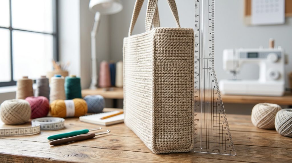 Borsa uncinetto bicolor: il trucco per nascondere il filo sul retro