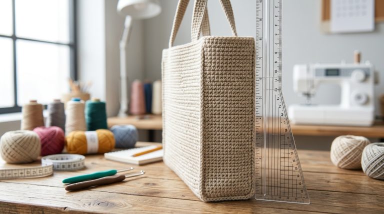Borsa uncinetto bicolor: il trucco per nascondere il filo sul retro