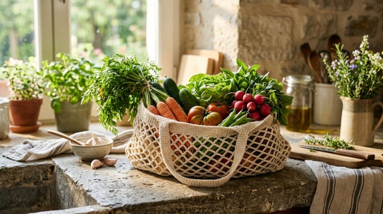 Borsa a rete uncinetto: la shopper ecologica per l